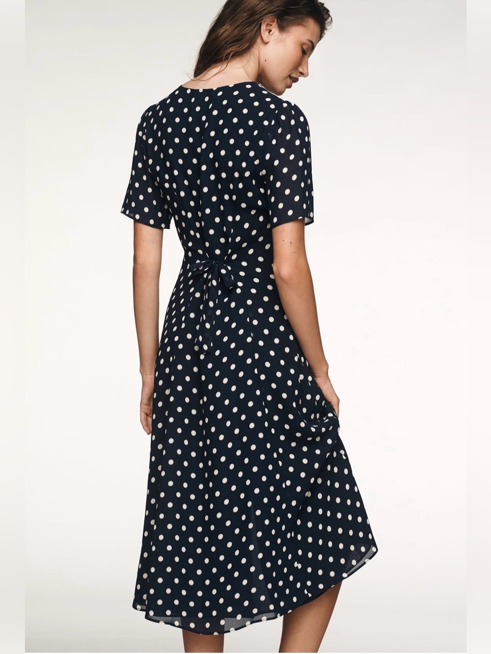NWT Reformation By Anthropologie Lise Polka Dot Dress SZ 6 - Picture 2 of 5
